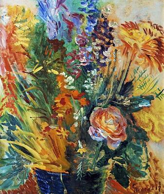 Cultural Textures - Isaac Grunewald  Still life  Flowers 9 by Artistic Rifki