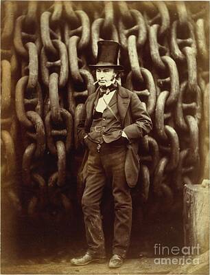 Portraits Photos - Isambard Kingdom Brunel by Esoterica Art Agency