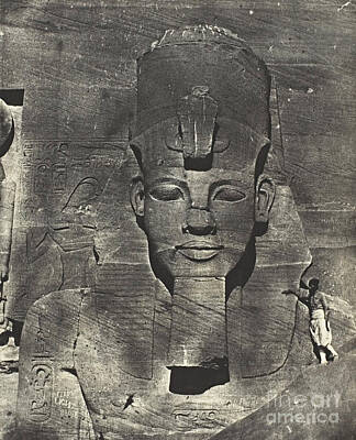 Leonardo Da Vinci - Isamboul Nubian Ruins Colossus of Egypt circa 1850 Abu Simbel Temple at Aswan by Peter Ogden