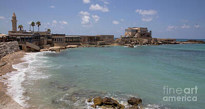 Landmarks Royalty Free Images - Israel, Caesarea, The old harbour d1 Royalty-Free Image by PhotoStock-Israel