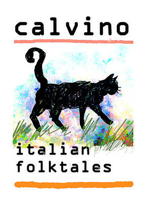 Mountain Drawings - Italo Calvino  Folktales poster  by Paul Sutcliffe