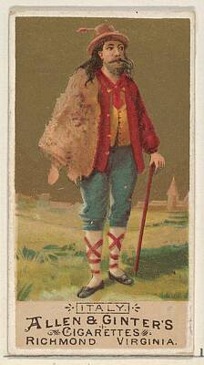 Cities Royalty Free Images - Italy from the Natives in Costume series N16 for Allen and Ginter Cigarettes Brands Royalty-Free Image by Artistic Rifki