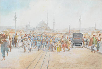Music Baby - J. Pavlikevitch The Galata Bridge, Constantinople by Artistic Rifki