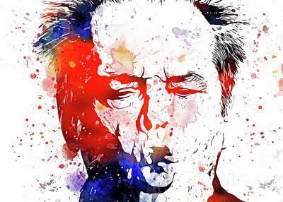 Celebrities Digital Art Royalty Free Images - Jack Nicholson Art Royalty-Free Image by Ian Mitchell