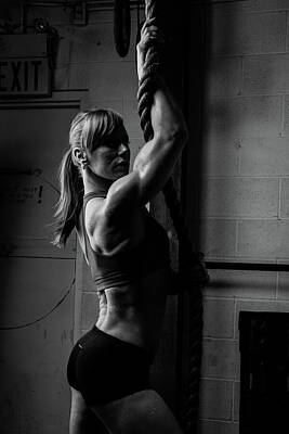 Athletes Photos - Jacked in Black and White by Monte Arnold