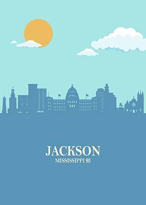 Chemical Glassware - Jackson City Skyline Bluesky by Ahmad Nusyirwan