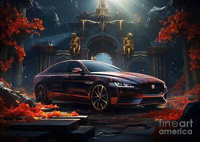 Fantasy Mixed Media - Jaguar XF fantasy concept by Destiney Sullivan