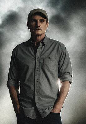 Celebrities Royalty Free Images - James Taylor, Music Legend Royalty-Free Image by Esoterica Art Agency