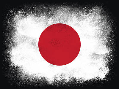 Football Royalty Free Images - Japan Flag Royalty-Free Image by PsychoShadow ART