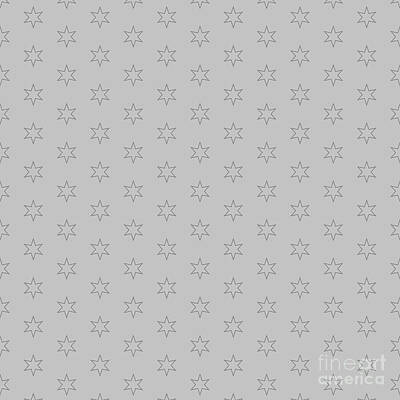 I Scream You Scream We All Scream For Ice Cream Royalty Free Images - Japanese Six Pointed Star Pattern In Silver Sand And Granite Gray n.1433 Royalty-Free Image by Holy Rock Design