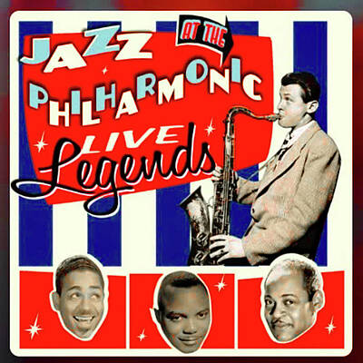 Jazz Photo Royalty Free Images - Jazz at the Philharmonic Live Legends Royalty-Free Image by Imagery-at- Work
