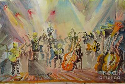Jazz Rights Managed Images - Jazz Symphonic Orchestra Royalty-Free Image by James McCormack