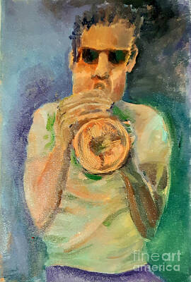 Jazz Rights Managed Images - Jazz Trumpet Royalty-Free Image by James McCormack
