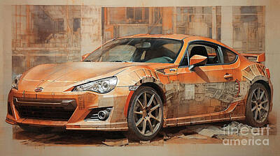 Royalty-Free and Rights-Managed Images - JDM Car 922 Subaru BRZ Toyota GT86   by Clark Leffler