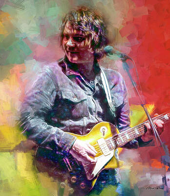 Celebrities Royalty-Free and Rights-Managed Images - Jeff Tweedy Singer Songwriter by Mal Bray