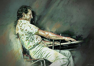 Rock And Roll Mixed Media - Jerry Lee Lewis by Mal Bray