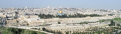 Impressionism Painting Royalty Free Images - Jerusalem from the Mount of Olives. In the center is the golden Dome of the Rock, Islams third holi Royalty-Free Image by MotionAge Designs