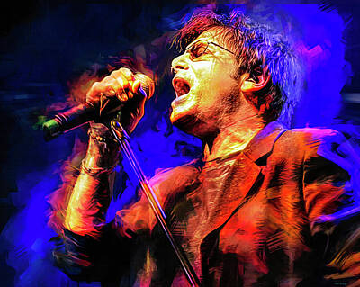 Musicians Mixed Media Rights Managed Images - Jimi Jamison Royalty-Free Image by Mal Bray