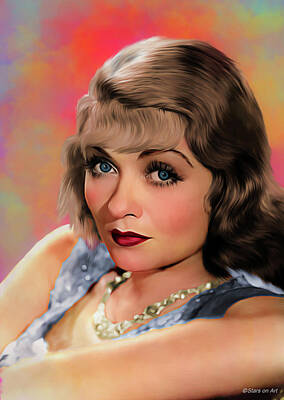 Royalty-Free and Rights-Managed Images - Constance Bennett illustration by Stars on Art