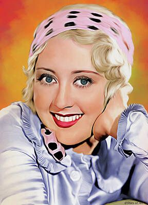 Royalty-Free and Rights-Managed Images - Joan Blondell illustration by Stars on Art