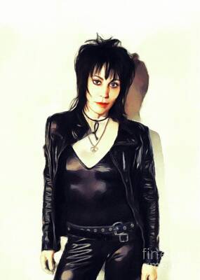 Music Painting Rights Managed Images - Joan Jett, Music Legend Royalty-Free Image by Esoterica Art Agency