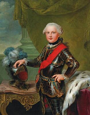 Aromatherapy Oils - Johann Georg Ziesenis   Portrait of Duke Carl II August of Pfalz Zweibrucken as Hereditary Prince of by Artistic Rifki