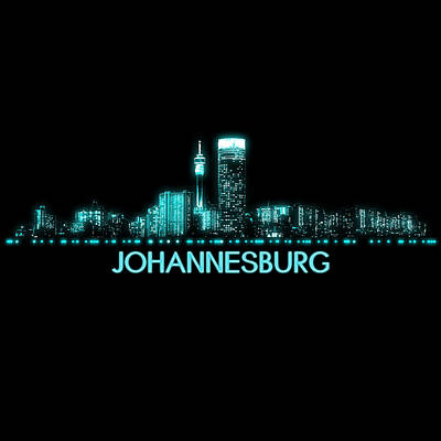 Abstract Animalia - Johannesburg Skyline by Jared Davies