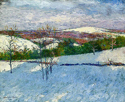 Katharine Hepburn - John Leslie Breck 1860 1899 Early Snow by Artistic Rifki