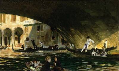 Abstract Landscape Paintings - John Singer Sargent, American  active London, Florence, and Paris , 1856 1925  The Rialto, Venice by Timeless Images Archive