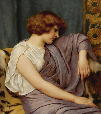 Music Royalty-Free and Rights-Managed Images - JOHN WILLIAM GODWARD, R.B.A. British 1861 1922 BRISEIS by Arpina Shop