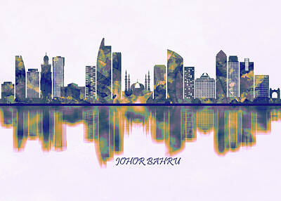 Anne Geddes Collection Rights Managed Images - Johor Bahru Skyline Royalty-Free Image by NextWay Art