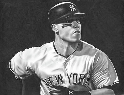 Baseball Drawings Royalty Free Images - Judge Royalty-Free Image by Jerry Winick
