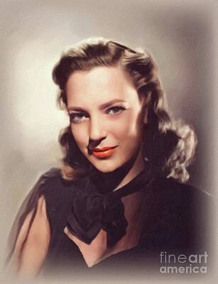 Coffee Signs Rights Managed Images - June Duprez, Movie Star Royalty-Free Image by Esoterica Art Agency