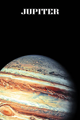 Science Fiction Royalty Free Images - Jupiter Planet Royalty-Free Image by Manjik Pictures