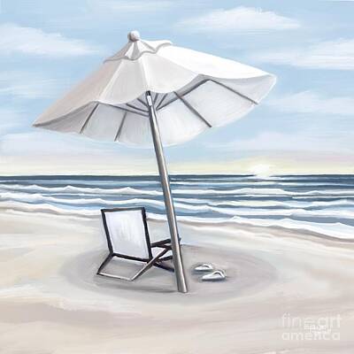 Staff Picks Cortney Herron - Just the Umbrella the Beach and Me by Elizabeth Robinette Tyndall