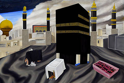 Surrealism Digital Art - Kaaba  is  The  Heart  of  Islam  surreal  dreamy  fant  cf  d  a  bccc  ded by Asar Studios by Celestial Images