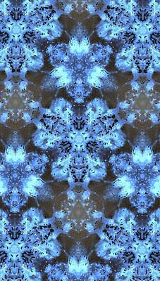 Woodland Animals - Kaleidoscope Burst of Blue by Jeremy Lyman