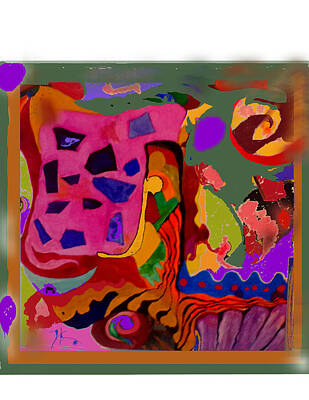 Abstract Digital Art - Kandinsky Made Me Do It by Leonard Keigher