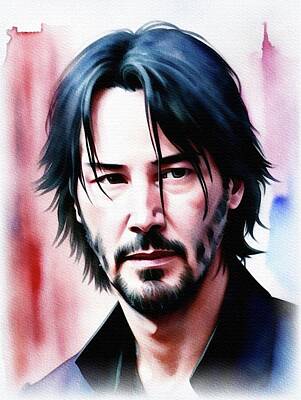 Actors Royalty-Free and Rights-Managed Images - Keanu Reeves, Actor by Sarah Kirk