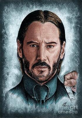 Actors Royalty Free Images - Keanu Reeves as John Wick Royalty-Free Image by Andrew Read