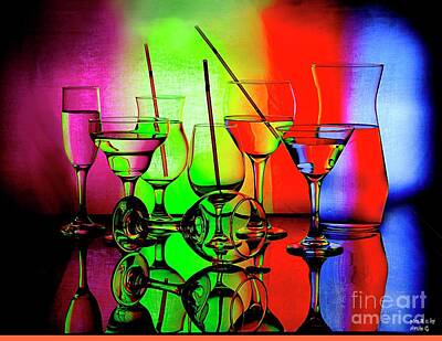 Martini Rights Managed Images - Keep Em Coming Royalty-Free Image by Arnie Goldstein