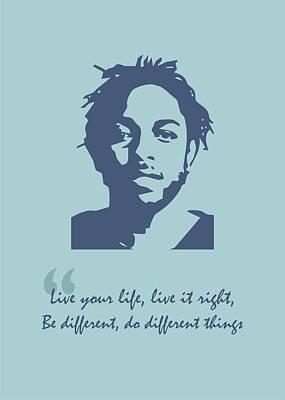 Celebrities Digital Art Royalty Free Images - Kendrick Lamar Quote Royalty-Free Image by Ahmad Nusyirwan