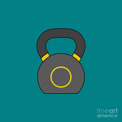 Royalty-Free and Rights-Managed Images - Kettlebell Vector by THP Creative