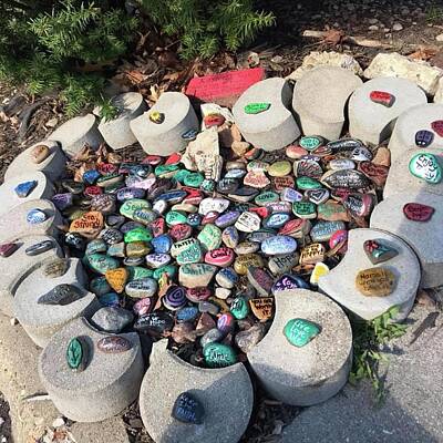American Milestones - Kindness Rock Garden by Eileen Backman