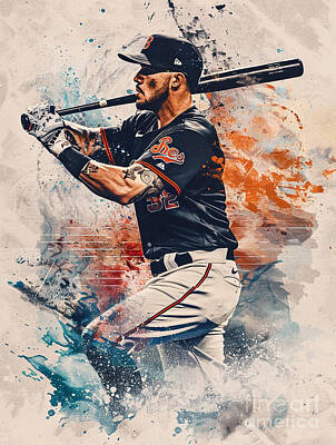 Baseball Royalty Free Images - Kris Bryant baseball player Royalty-Free Image by Tommy Mcdaniel