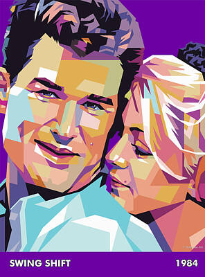 Royalty-Free and Rights-Managed Images - Kurt Russell and Goldie Hawn by Stars on Art