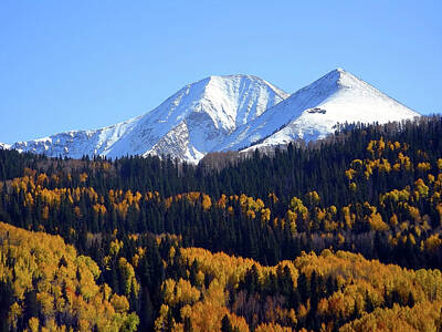 Mountain Rights Managed Images - La Sal Mountain Royalty-Free Image by Mango Art