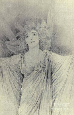 Actors Drawings - Lady Tree as Titania y5 by Historic Illustrations