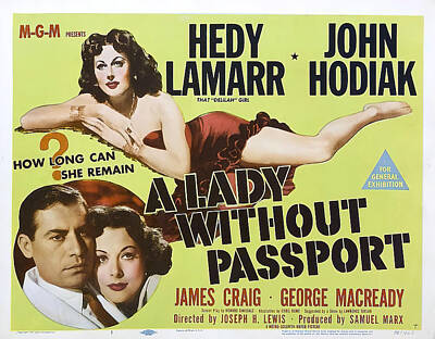 Royalty-Free and Rights-Managed Images - Lady Without Passport, with Hedy Lamarr, 1950 by Stars on Art