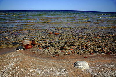 From The Kitchen - Lake Huron Rocky Beach 2010 #2 by Frank Romeo